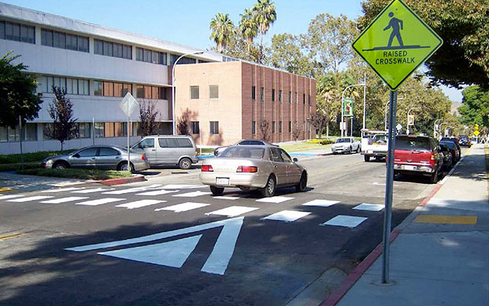 Raised crossings